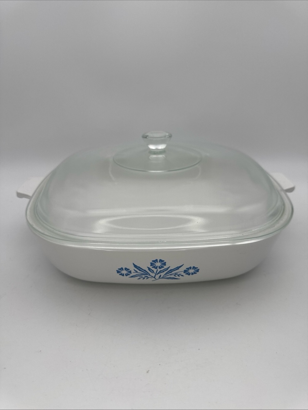 Corning Ware Blue Cornflower P-10-B, 9 1/2 Inch Casserole Dish With P-10-C-1 Lid